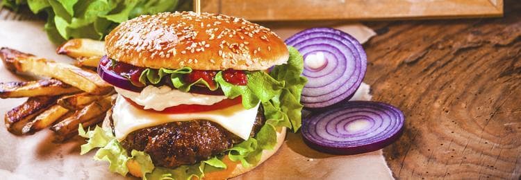 Premium burger selection from the live Wallacetown Tavern menu